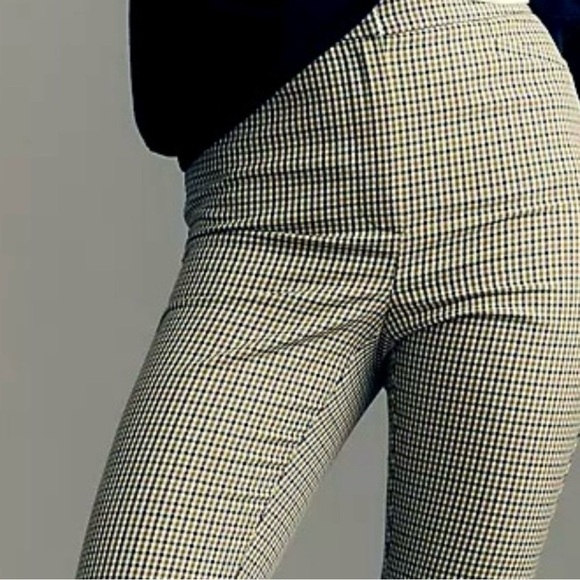 NWT, Maeve by Anthropologie Women’s Multi Checkered Plaid Kick Flare Trousers, 2 - Picture 4 of 12